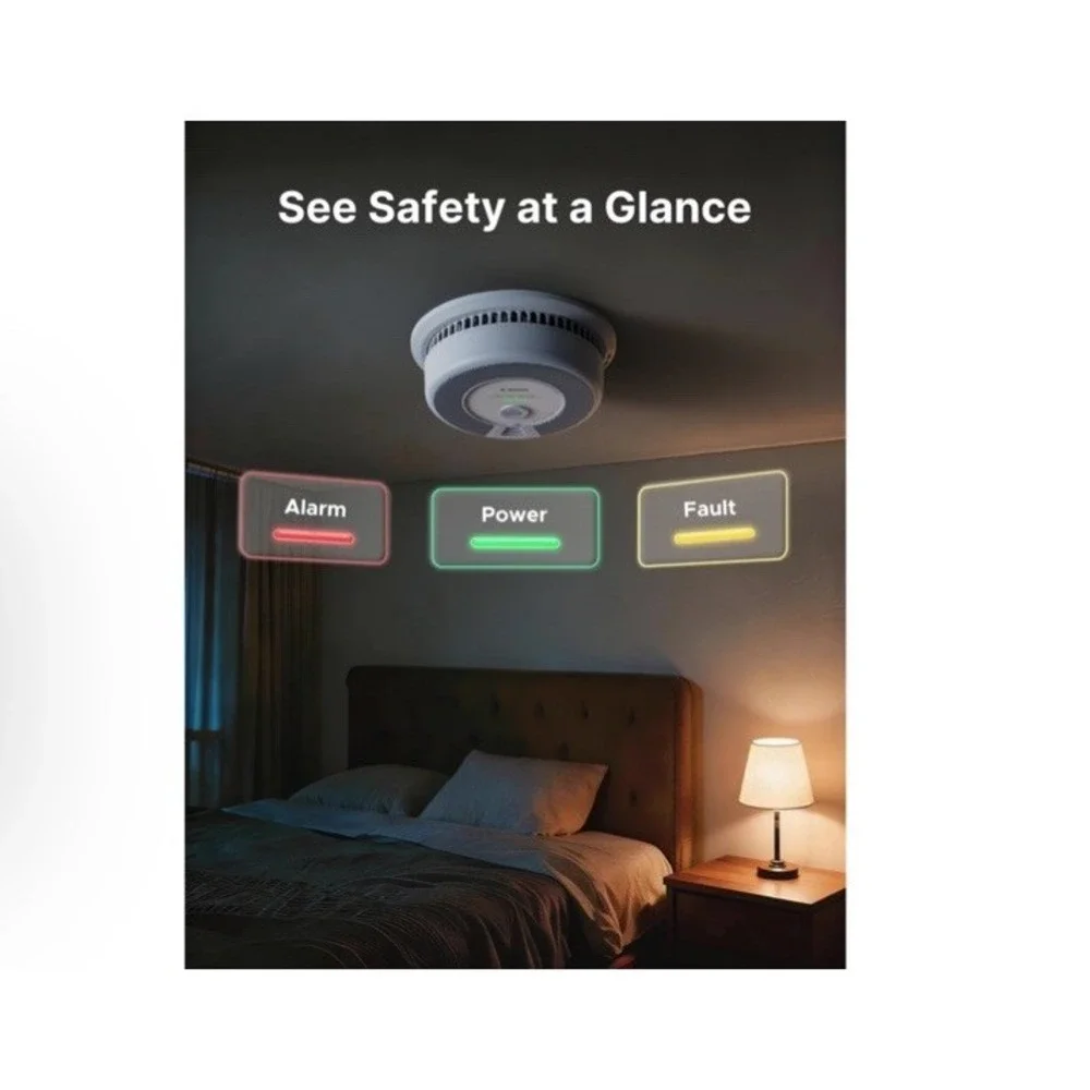 X-SENSE SC06-W Wireless Interlinked Smoke & Carbon Monoxide Detector 3-Pack